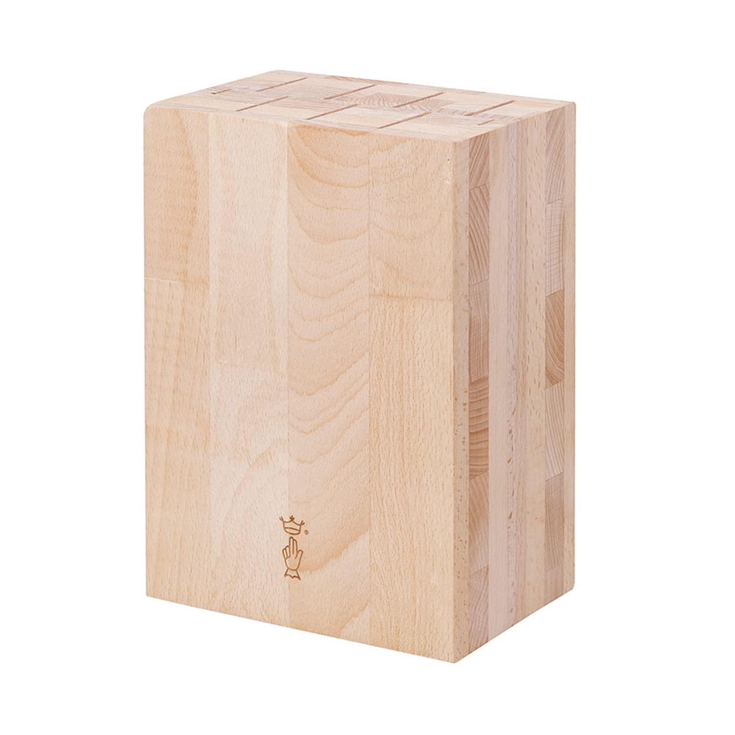 OPINEL Beech Wood Knife Storage Block - Elegant 9-Slot Knife Holder for Kitchen Organization | Perfect for Storing Chef Knives, Steak Knives & Kitchen Cutlery Safely