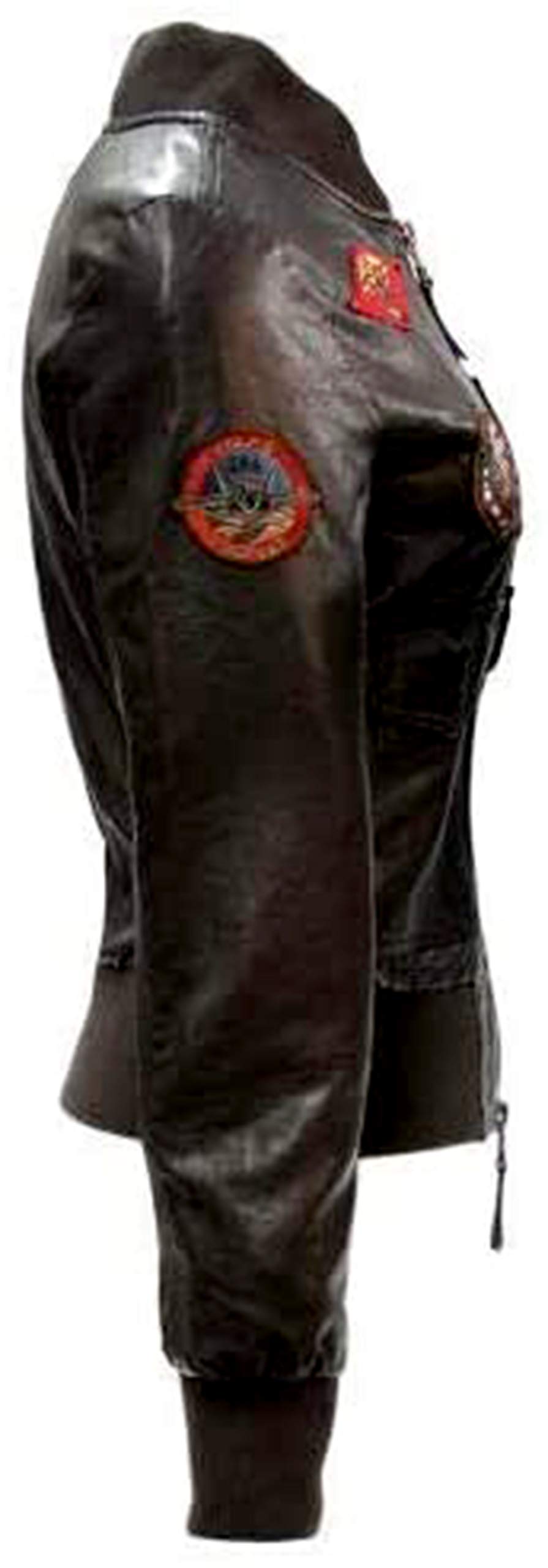 SpazeUp Women's Lambskin Leather Jacket - Genuine Black Leather Jacket Inspired by Kelly McGillis | Perfect for Casual Outfits, Biker Style & Night Out
