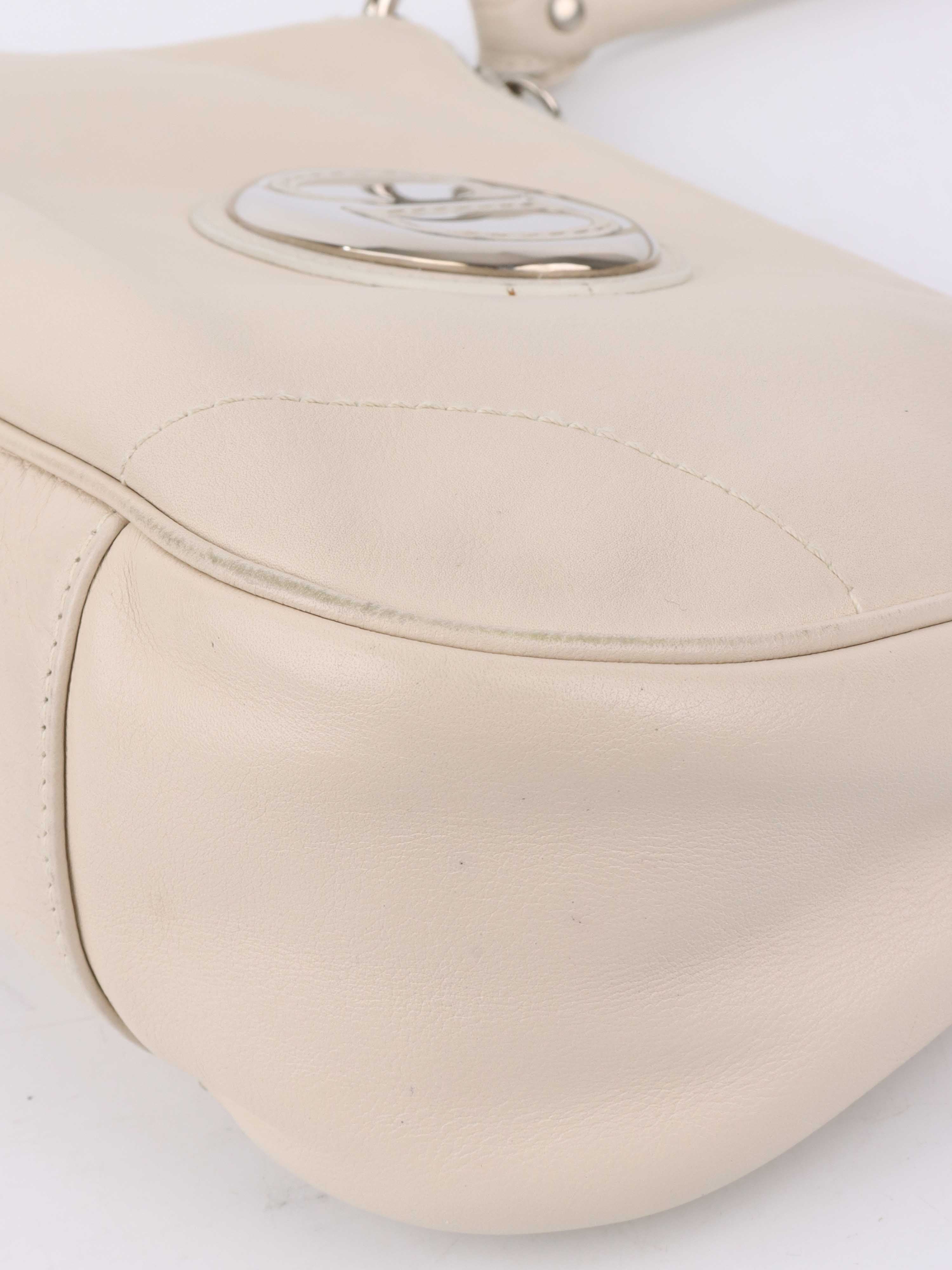 Dior White Leather Shoulder Bag for Women | Luxury Designer Handbag | Perfect for Work, Travel & Evening Events