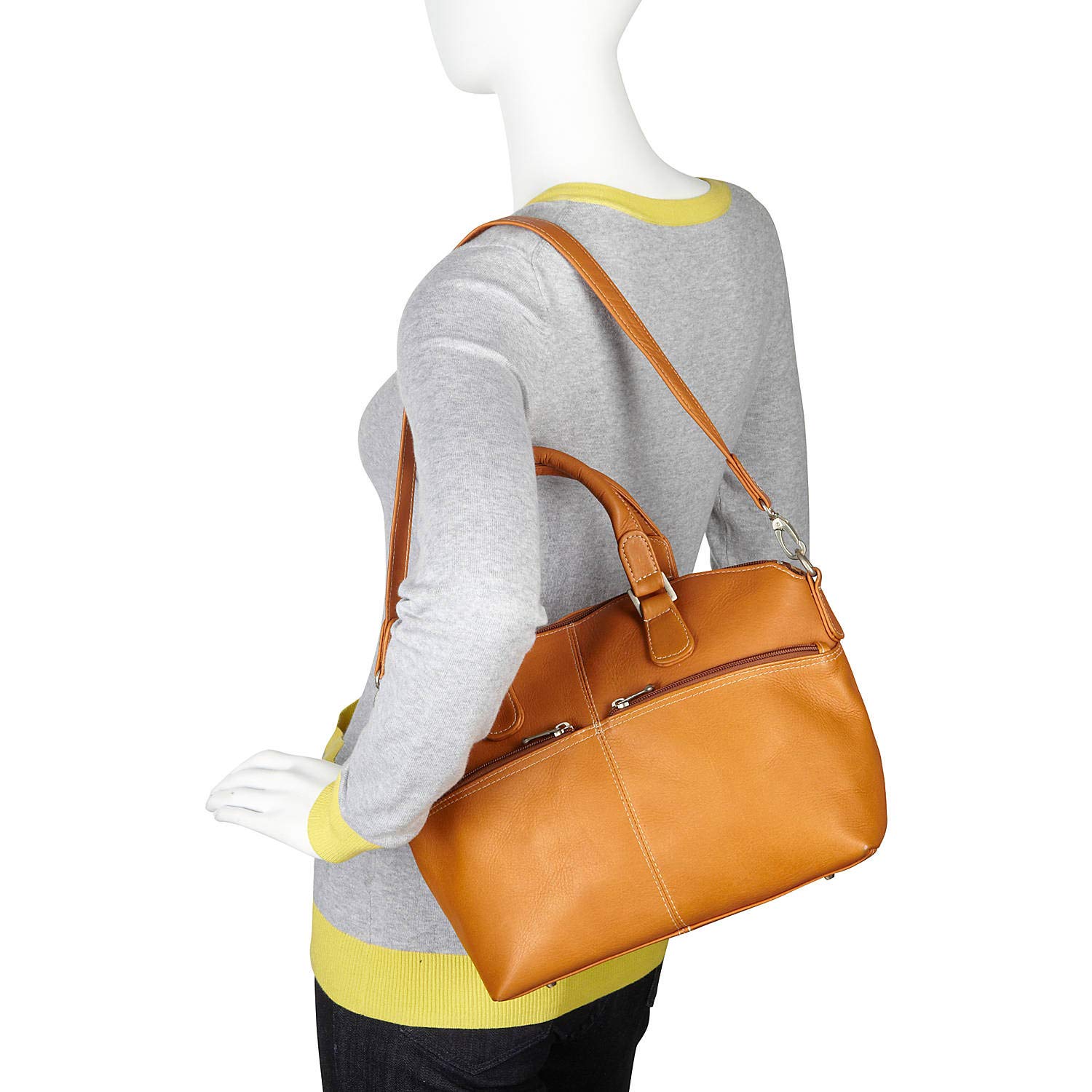 Le Donne Classic Satchel Bag - Premium Colombian Vaquetta Cowhide Leather Handbag for Women | Work, Travel & Everyday Use