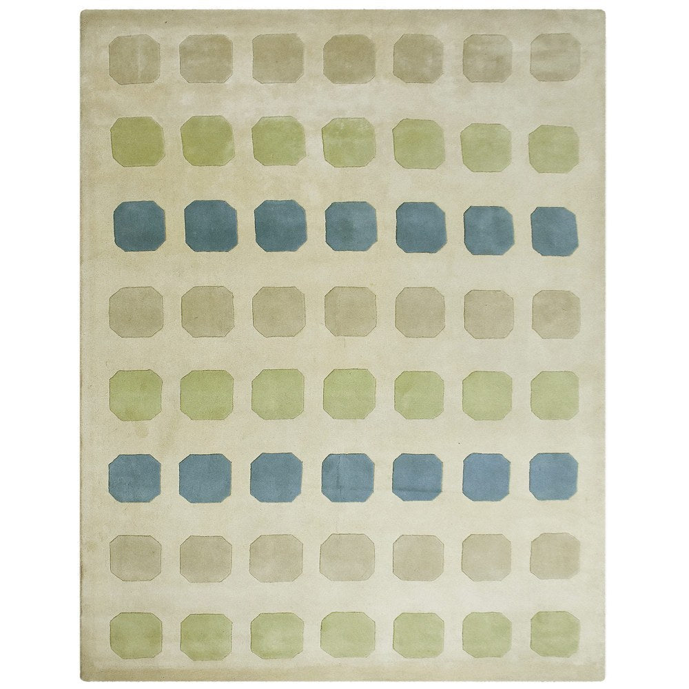 Premium Hand Tufted Pixel Design Area Rug - Soft Modern Home Decor for Living Room, Bedroom, Nursery & Office