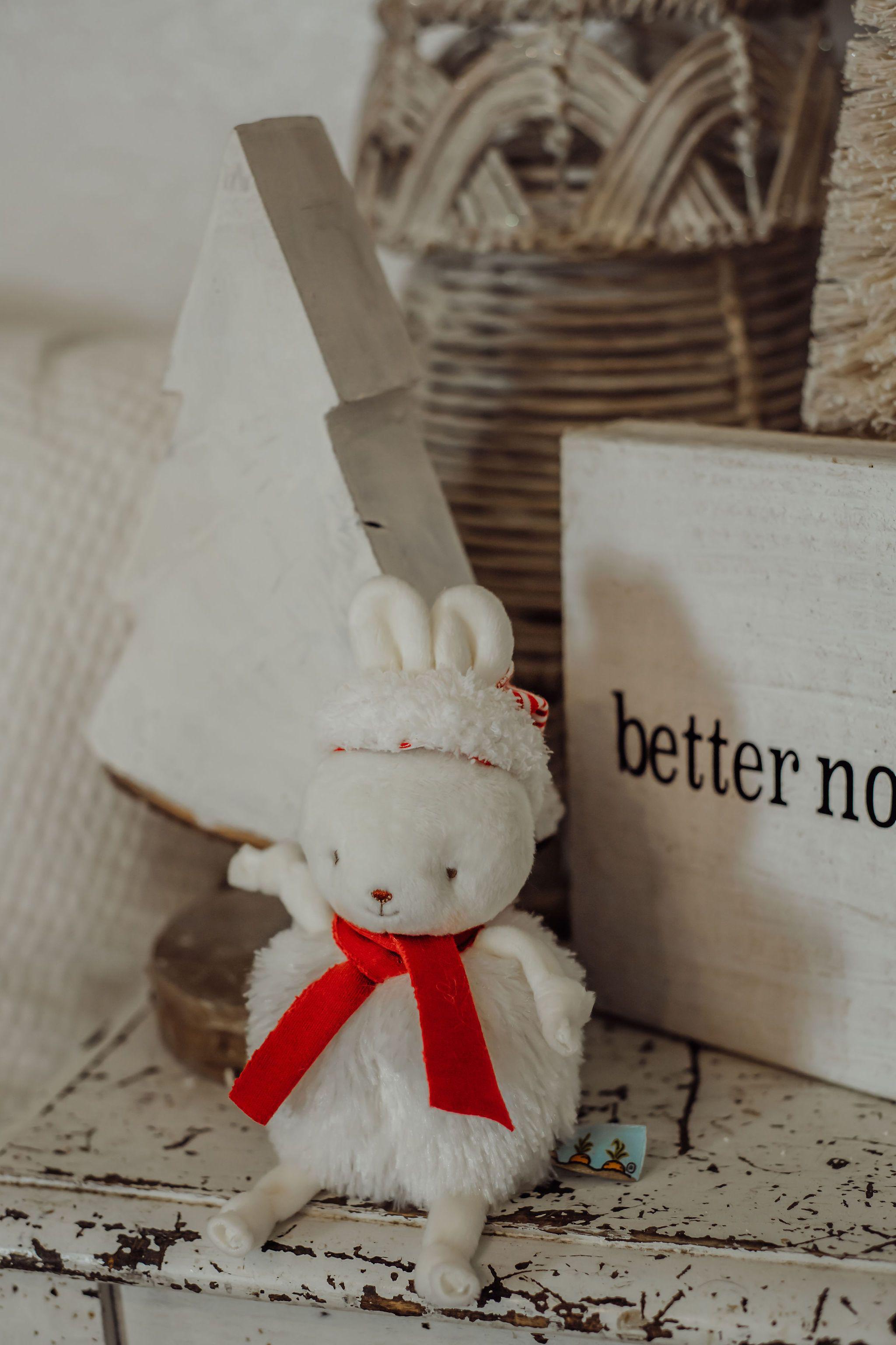 Retired Roly Poly Elf Figurine - Red Christmas Decoration for Home, Office & Holiday Decor