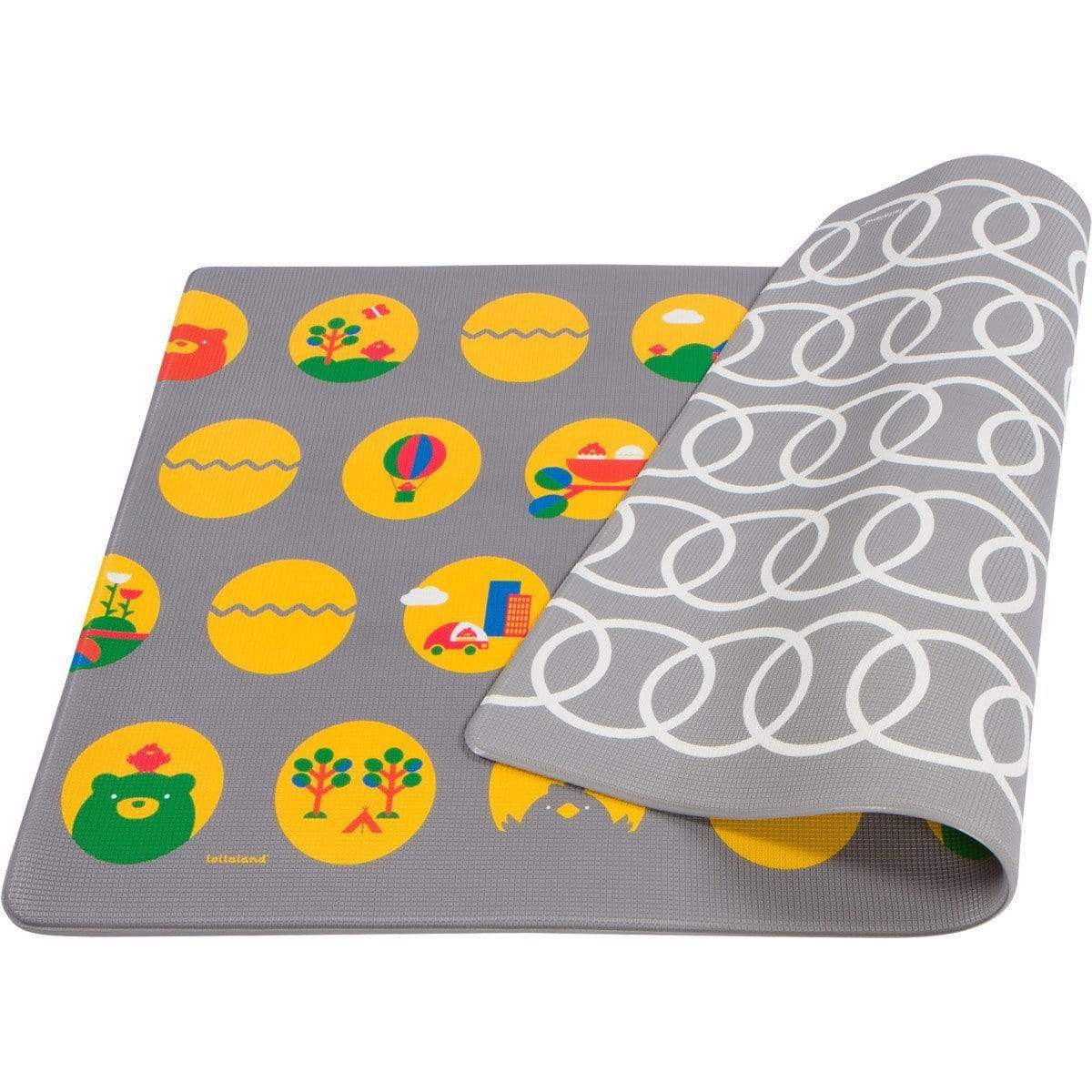 Lollaland Baby Play Mat - Non-Toxic Foam Floor Mat for Kids, Grey - Perfect for Nursery, Playroom & Daycare Safety
