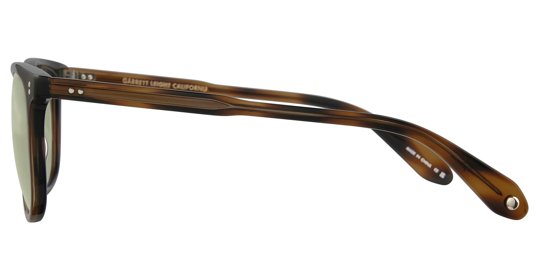 Garrett Leight Bentley 2036 Tortoise Shell Acetate Sunglasses - Classic Retro Style for Men & Women - Perfect for Driving, Beach & Outdoor Activities