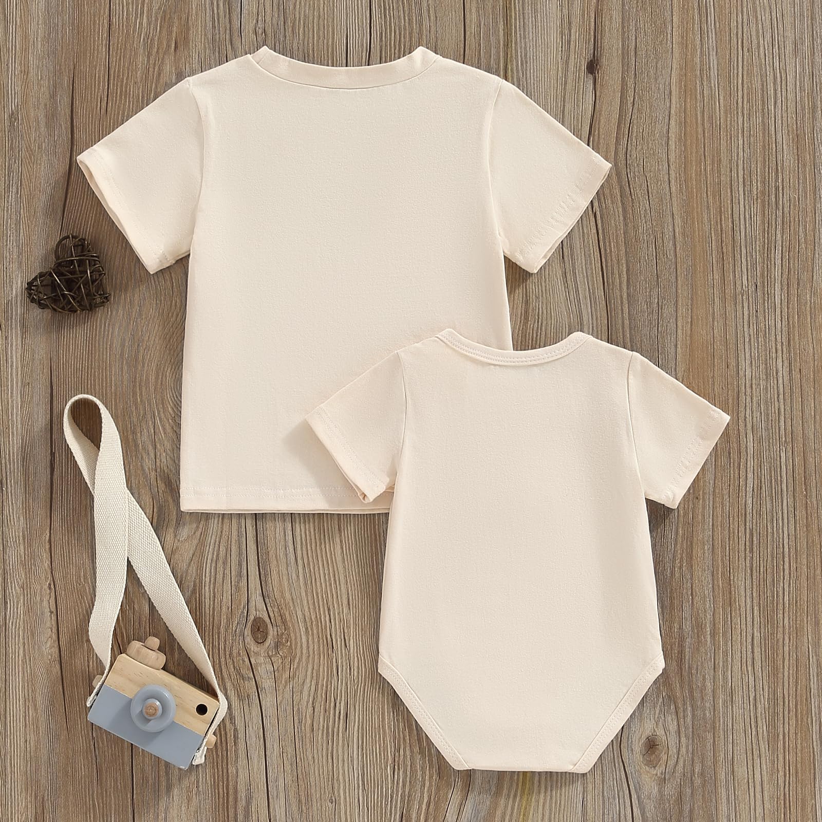 Chloefairy Toddler Baby Girl 'In My Big Sis Era' Shirts & Newborn Lil Sis Romper - Big Sister Little Sister Matching Outfits for Summer - Perfect for Sibling Photos, Family Gatherings & Birthday Celebrations