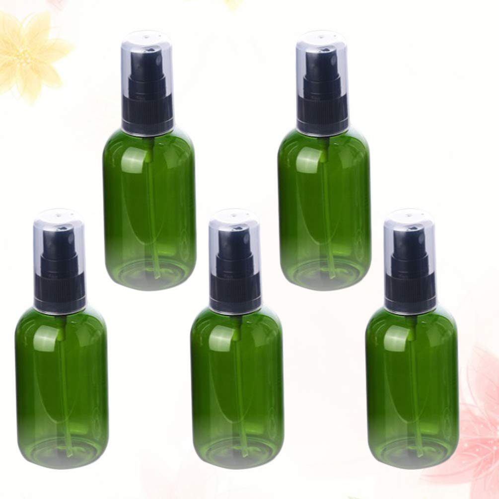 EXCEART 5-Pack Empty Perfume & Mouthwash Spray Bottles - Mini Travel Refillable Fine Mist Sprayer for Hair, Water, Medical, Wine - Perfect for Travel, Gym, Salon & Home Use