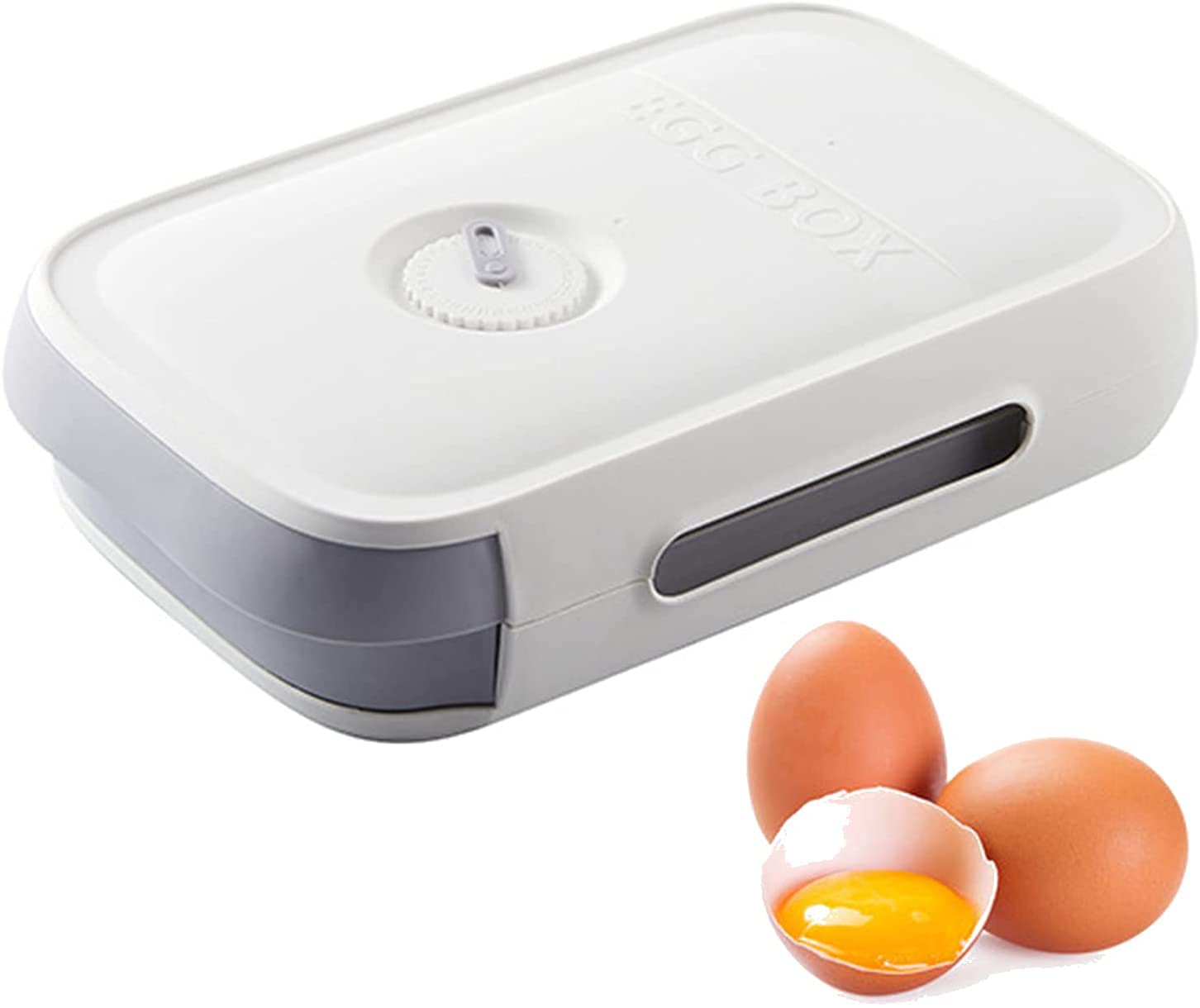 COSKIRA Refrigerator Egg Storage Container - Small Drawer-Style Organizer with Lid for Kitchen, Home & Pantry - Perfect for Eggs, Dumplings & Fresh Produce