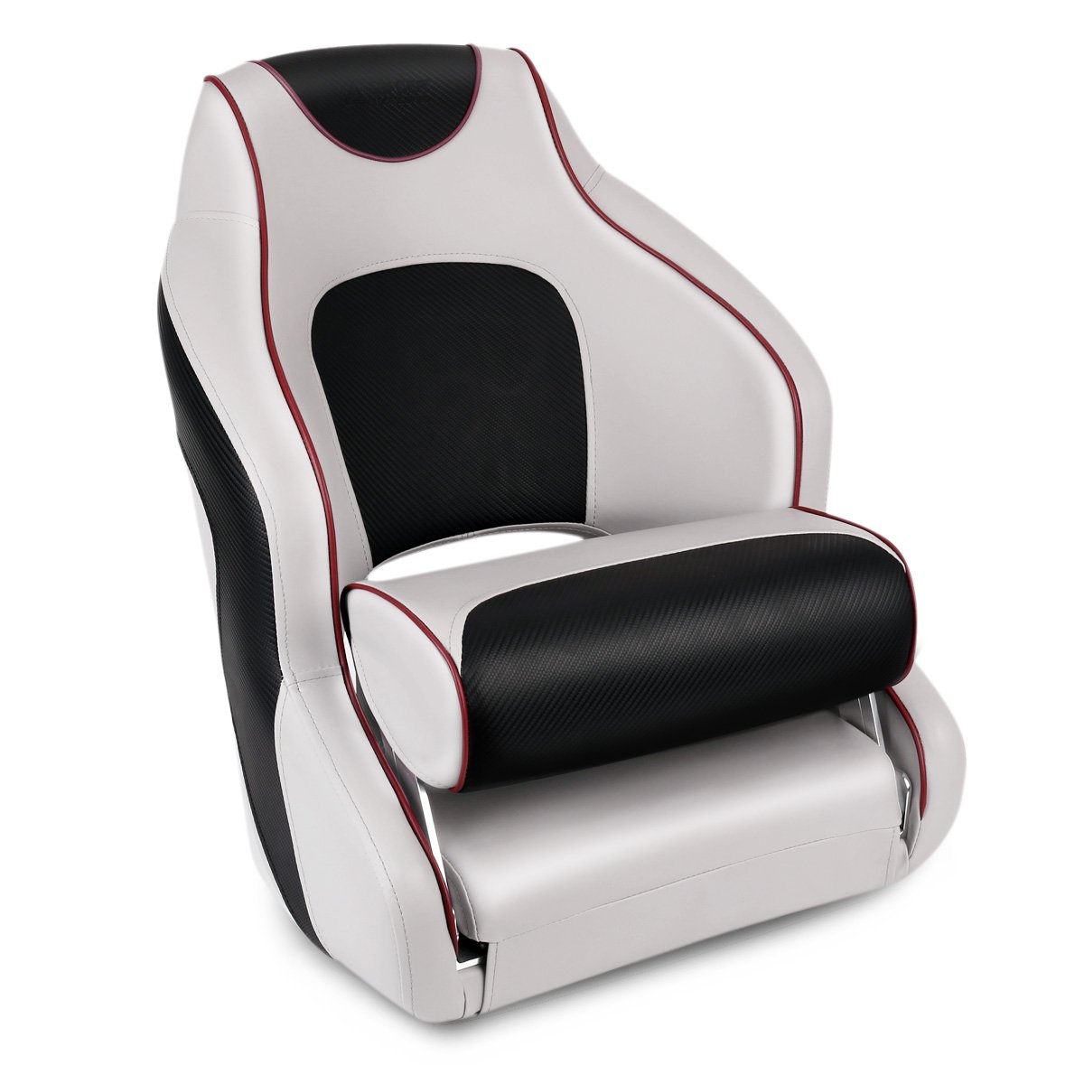 Premium Two-Tone Flip-Up Boat Seat for Sports & Fishing - Leader Accessories