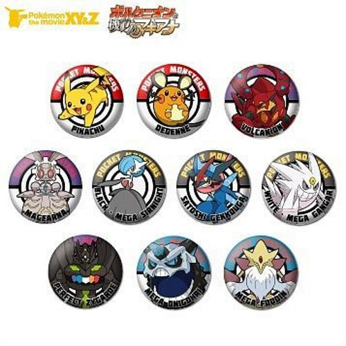 Pokemon XY Collection Can Badge Gashapon Pin - Limited Edition Collectible Pins for Pokemon Fans, Perfect for Backpacks, Hats & Cosplay