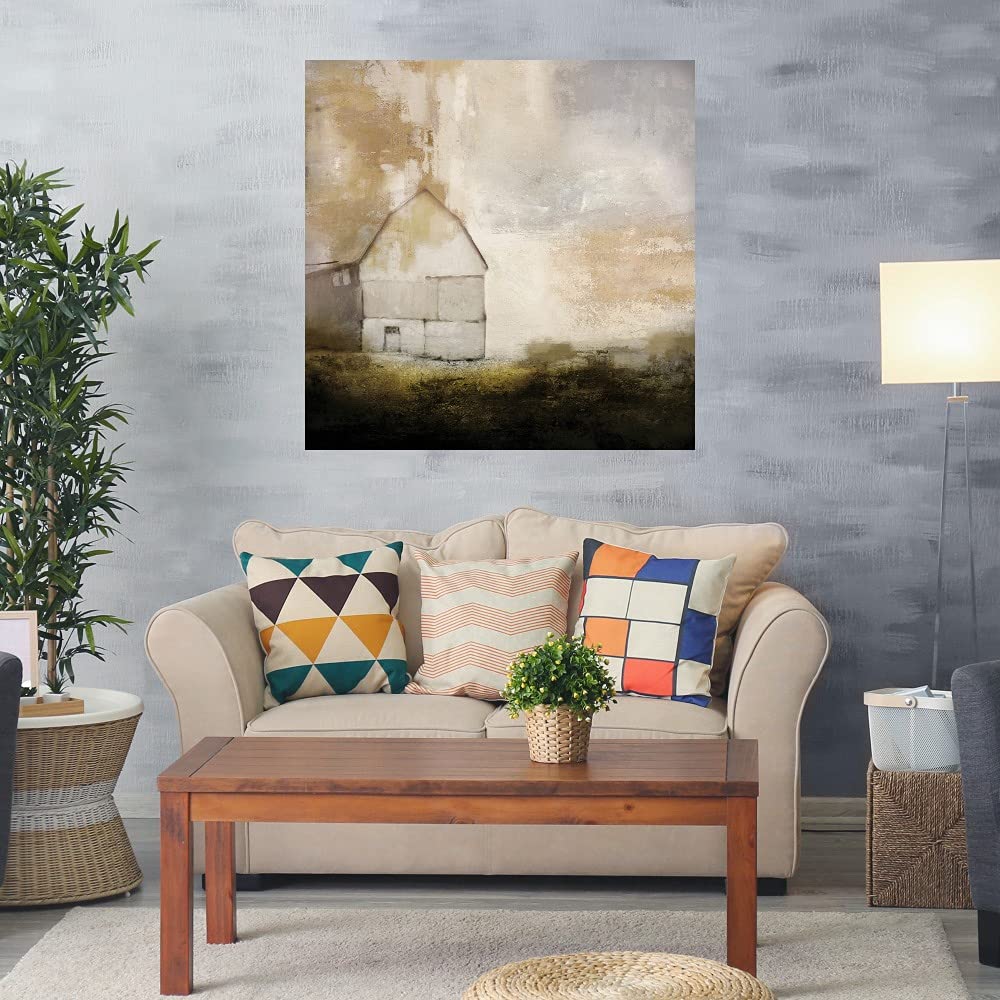 Mark Chandon Fine Art Canvas Wall Decor - 32x32 Inch Ready to Hang Isolated Canvas Painting for Living Room, Bedroom, Office - Modern Abstract Artwork for Home & Commercial Spaces
