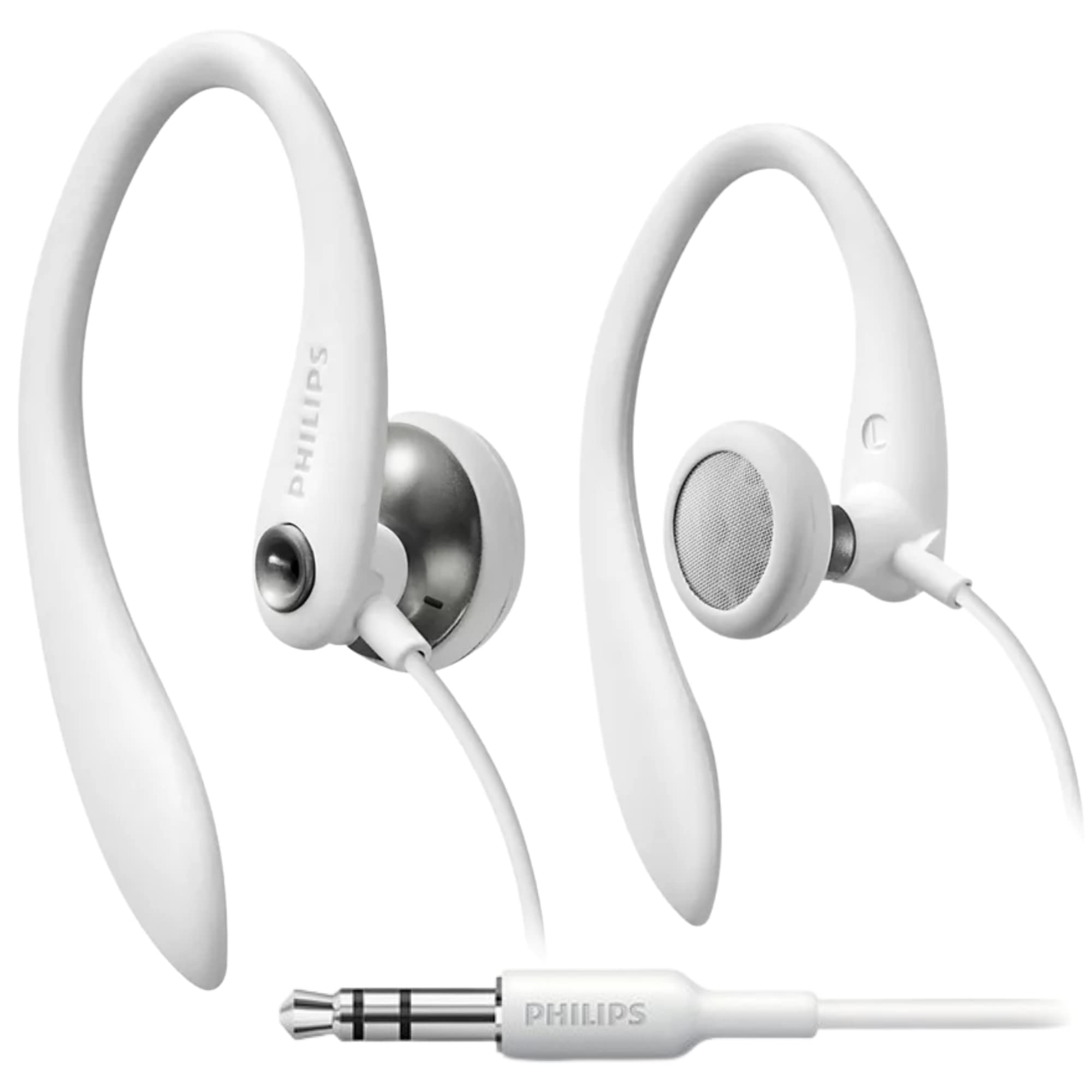 Philips SHS3200WT/37 Wireless Sports Headphones with Flexible Ear Hook - White - Perfect for Running, Gym & Workout