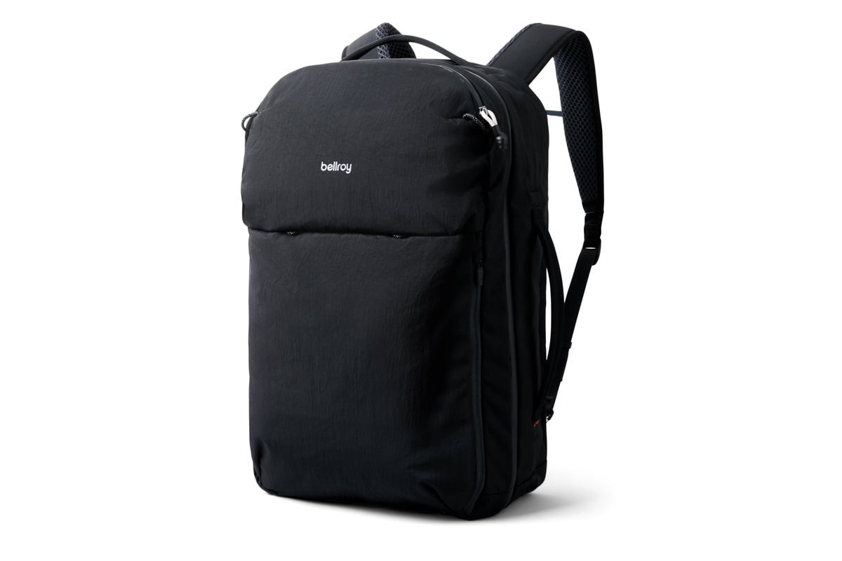 Bellroy Lite Travel Pack 30L - Lightweight Waterproof Backpack for Hiking, Camping & Air Travel | Durable Carry-On Luggage with Laptop Compartment