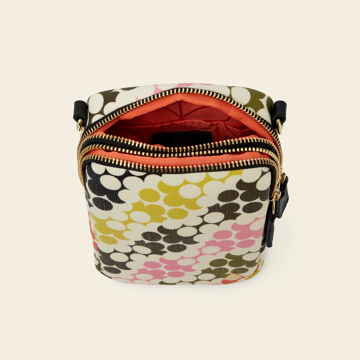 Stylish Tall Duo Crossbody Bag with Puzzle Flower Design - Perfect for Travel, Shopping, and Everyday Use