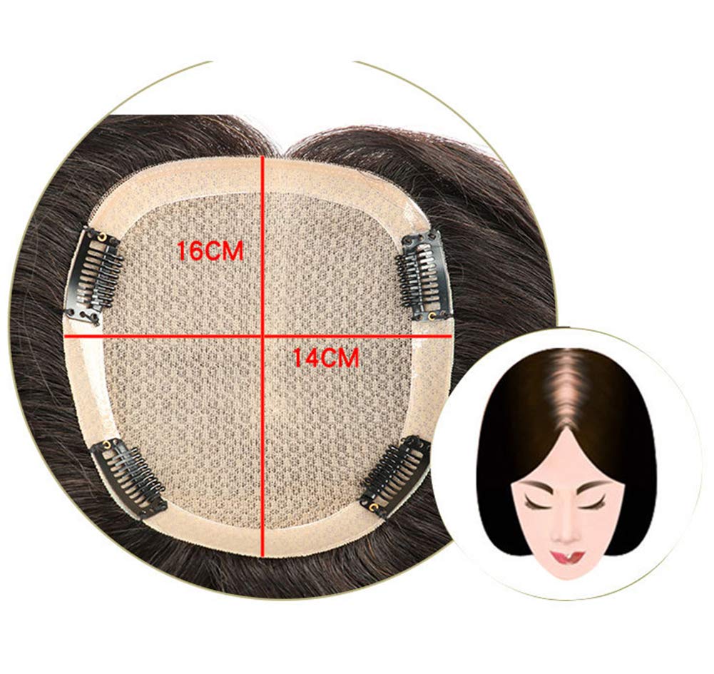 100% Real Human Hair Forehead Topper with Clips - 5.5