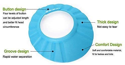 Adjustable Baby Shower Cap for Safe & Soft Hair Washing - Waterproof Bathing Cap Protects Eyes & Ears - Perfect for Toddlers & Infants - Ideal for Bath Time, Swimming & Spa Days
