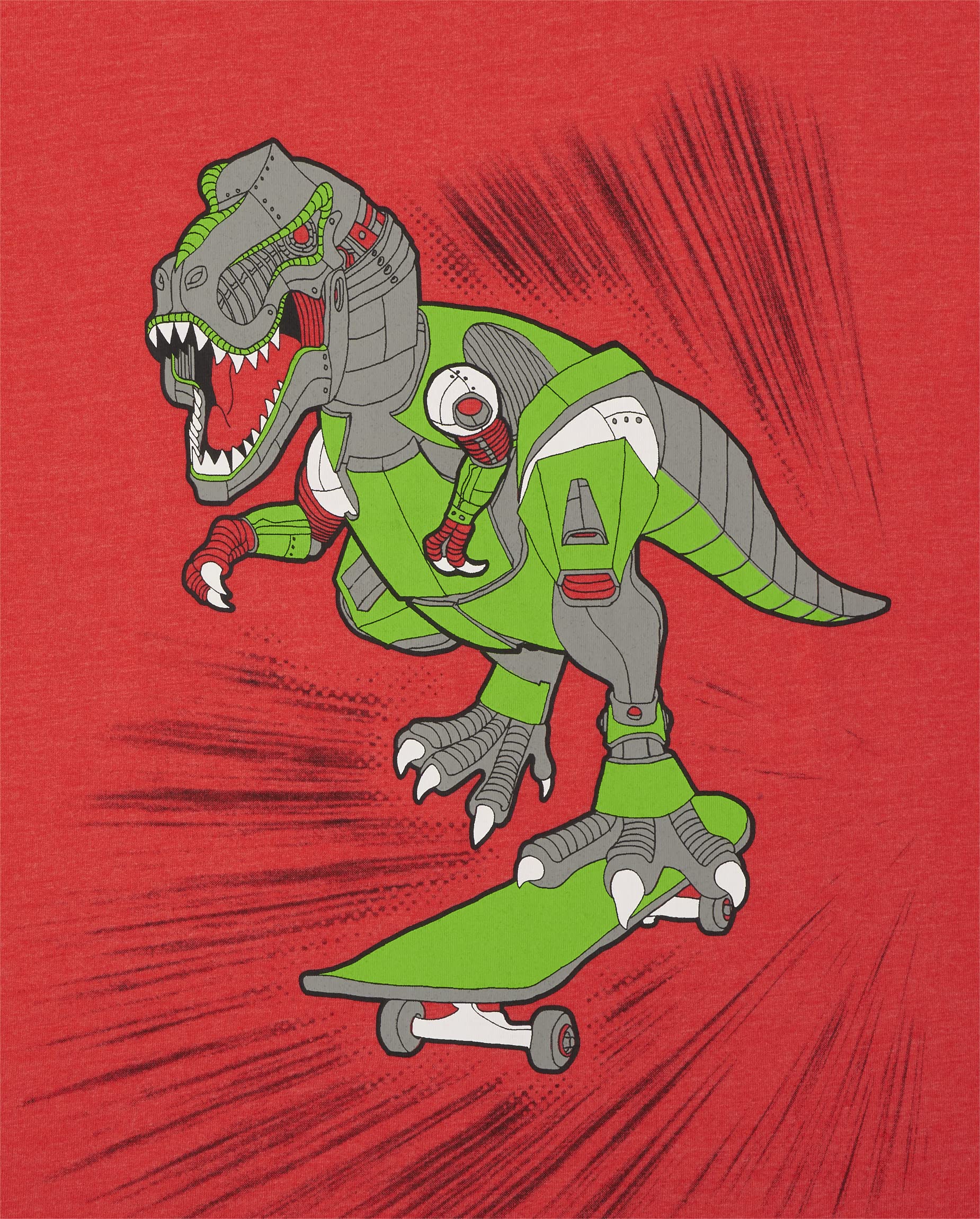 The Children's Place Boys' Dinosaur Short Sleeve Graphic T-Shirts - 3 Pack | Soft Cotton Tees for Playdates, School & Everyday Wear