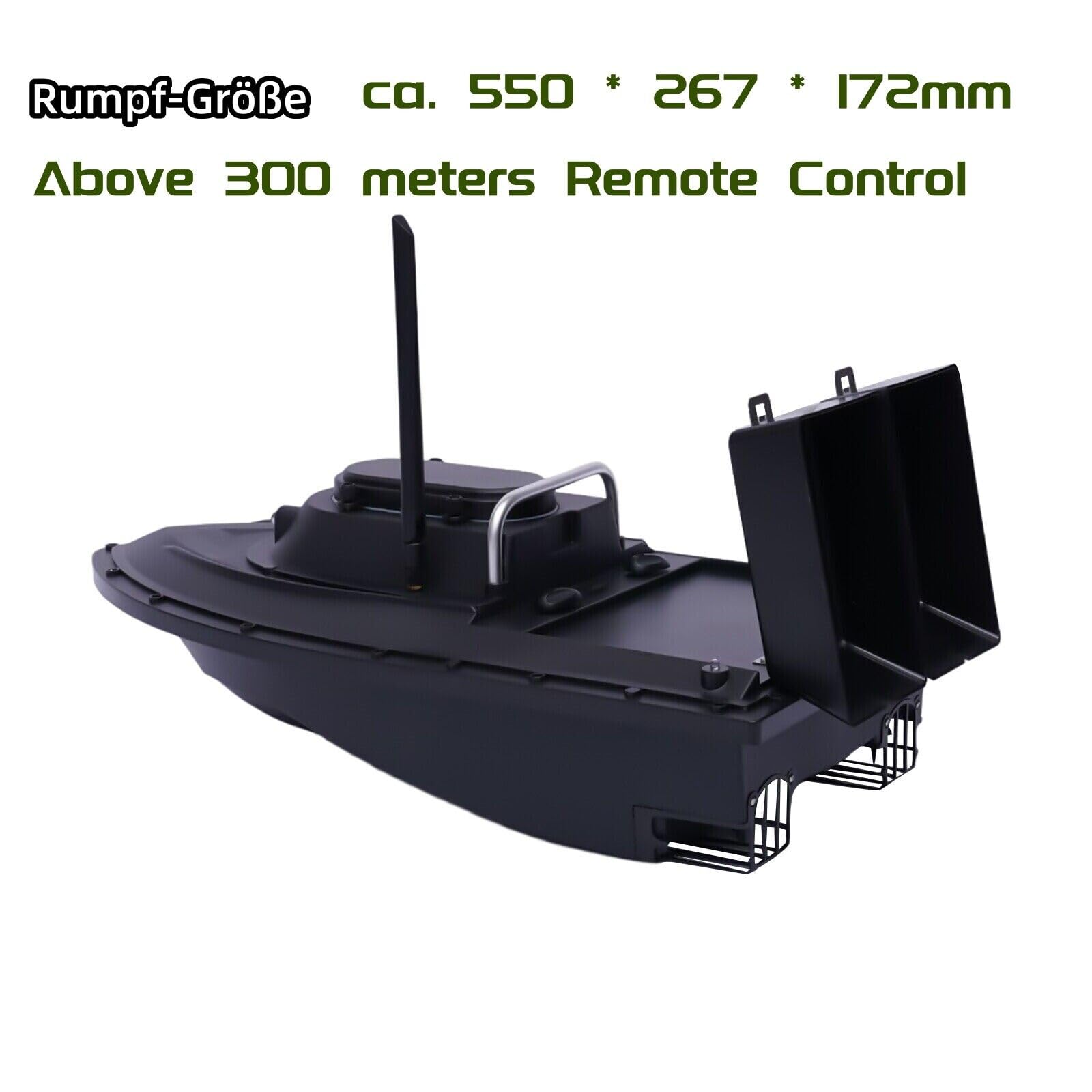 XUEMANSHOP Fishing Bait Boat with Built-in 5200mAh Battery, 500m Remote Control Auto Cruise Camouflage Bait Boat for Lakes, Ponds & Rivers - Perfect for Carp Fishing, Catfish & Freshwater Angling