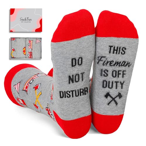 Do Not Disturb This Fireman is Off Duty Red