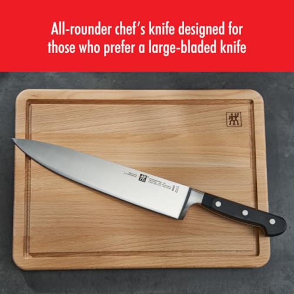 ZWILLING Professional S 10-inch German Chef's Knife - Razor-Sharp High Carbon Stainless Steel Blade, Dishwasher Safe - Perfect for Slicing, Dicing, and Chopping Vegetables, Meat, and Herbs in Professional Kitchens & Home Cooking