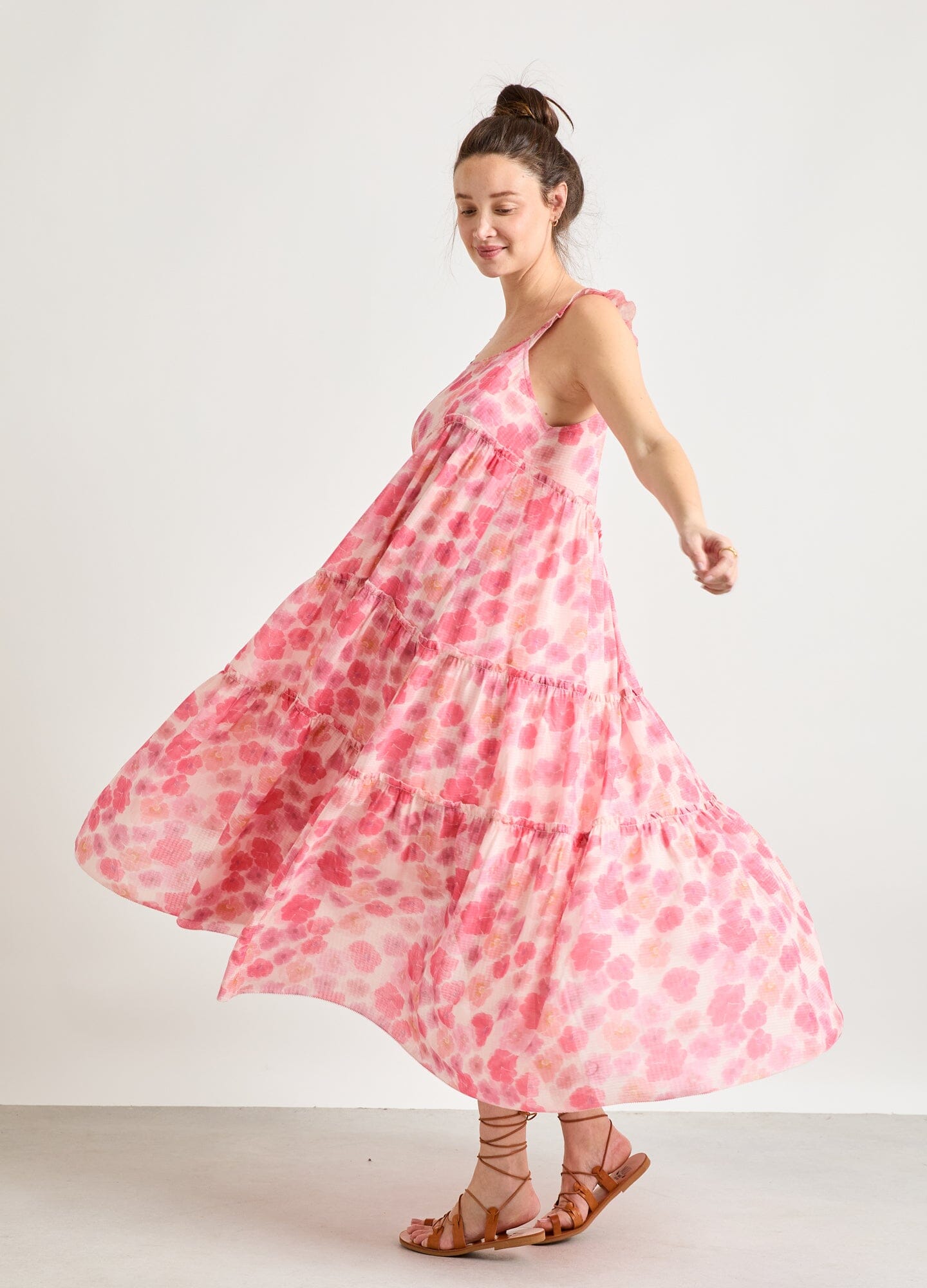 The Anaelle Dress - Elegant Women's Summer Floral Maxi Dress for Beach, Wedding & Party | Lightweight & Comfortable Casual Wear