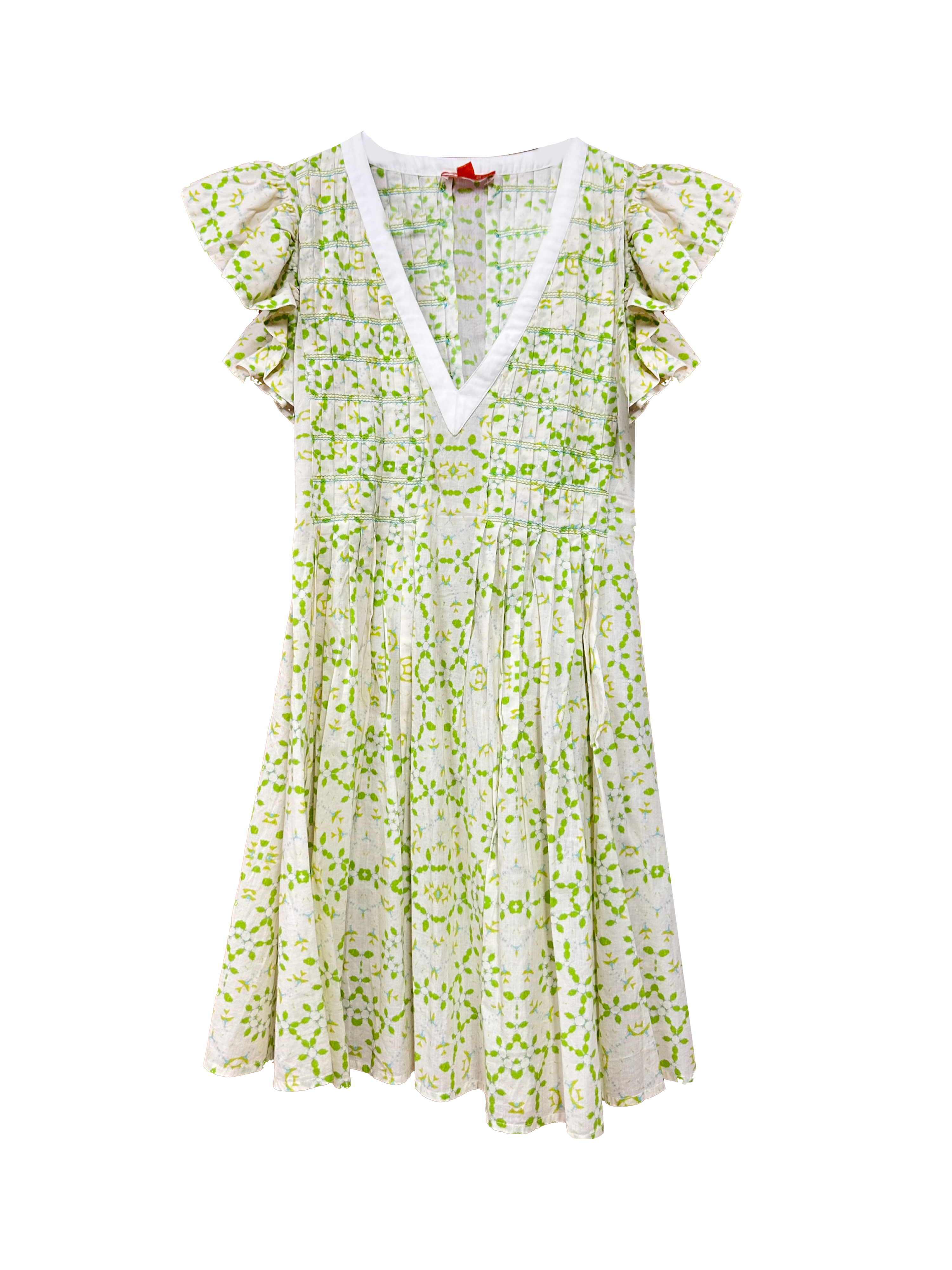 Mina Mini Dress - XXS/XS - Garden Green - Women's Casual Summer Dress for Beach, Party & Outdoor Activities