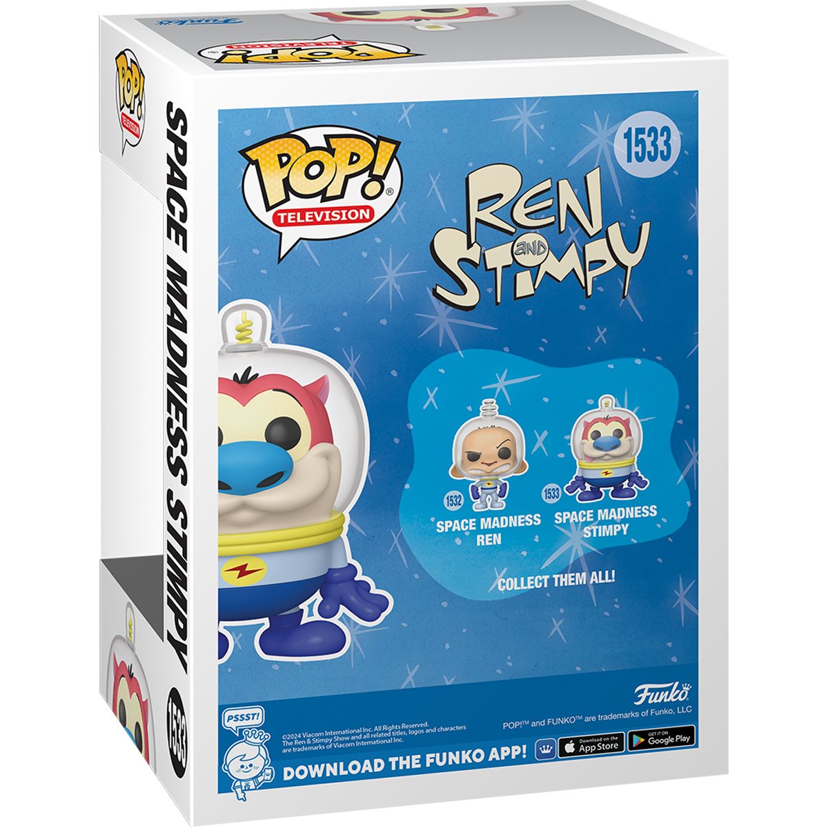 Ren & Stimpy: Space Madness Stimpy Action Figure - Collectible Cartoon Character Toy for Fans - Perfect for Display, Gifts & Nostalgic Home Decor