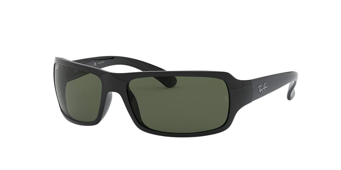 Ray-Ban RB4075 Rectangular Polarized Sunglasses for Men & Women - UV Protection, Classic Aviator Style - Perfect for Driving, Beach & Outdoor Activities