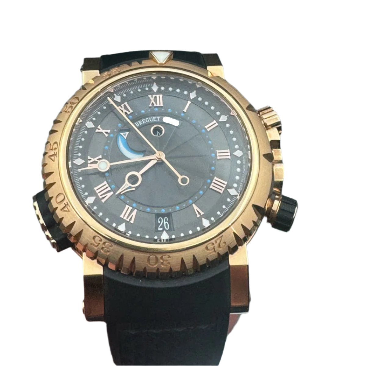 Breguet Marine Royale 18K Rose Gold Luxury Men's Watch - Waterproof Automatic Chronograph for Business, Formal & Special Occasions