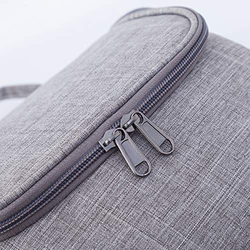 Waterproof Hanging Toiletry Bag for Travel - Portable Makeup Organizer & Cosmetic Storage Pouch - Ideal for Business Trips, Gym, Camping - Men & Women (Gray)