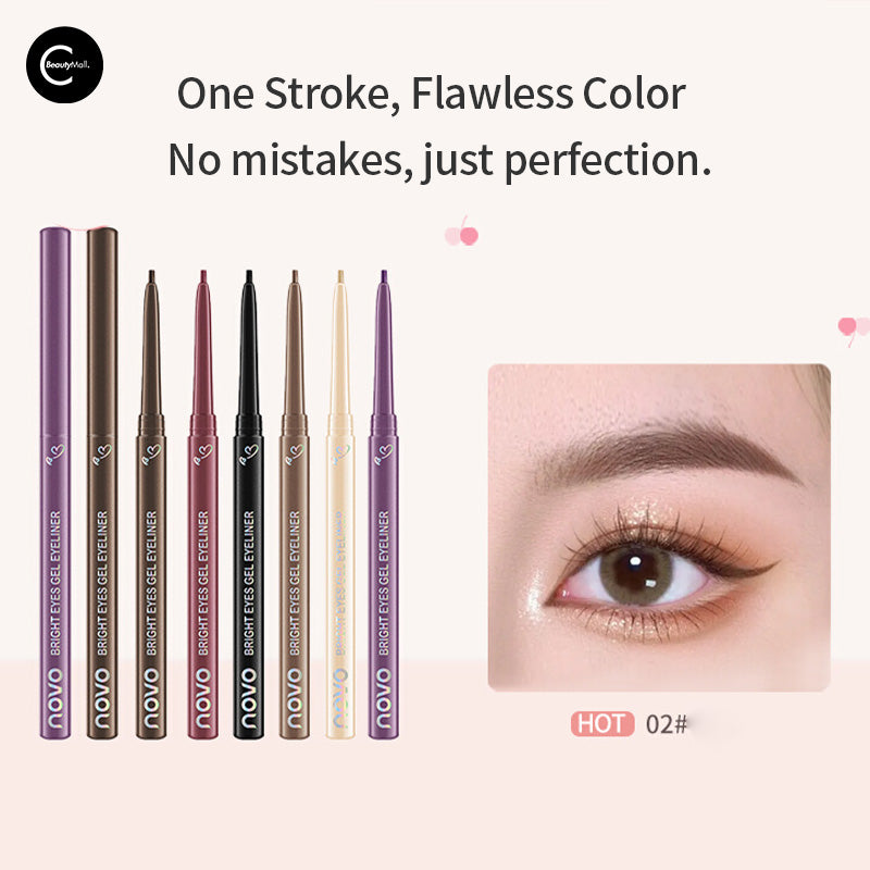 NOVO Precision Eyeliner Pencil - Waterproof & Smudge Proof Eye Liner for Long Lasting Makeup - Perfect for Everyday Wear, Party & Special Occasions