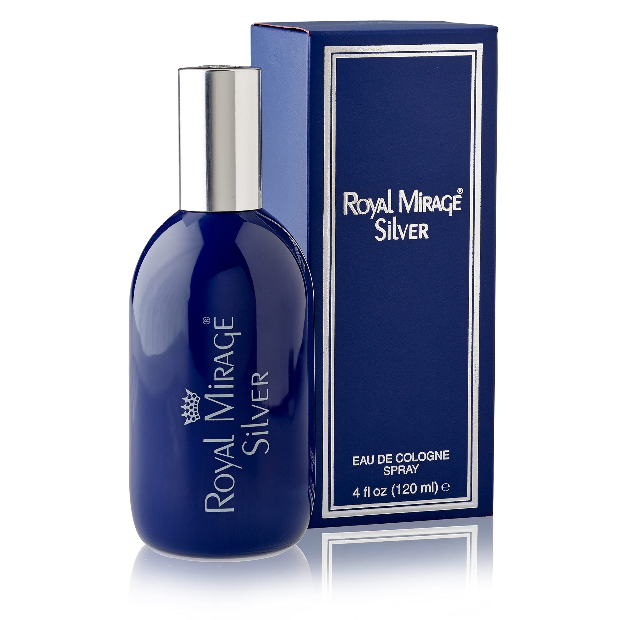 Royal Mirage Silver 120ml EDC Cologne for Men - Long Lasting Fragrance for Day & Night Wear, Work, Date & Special Occasions