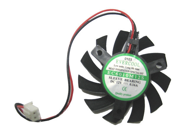 Evercool 60x60x10mm 12V Frameless Cooling Fan VC EC6010M12S - High Performance PC GPU Cooling Solution for Gaming Rigs & Workstations