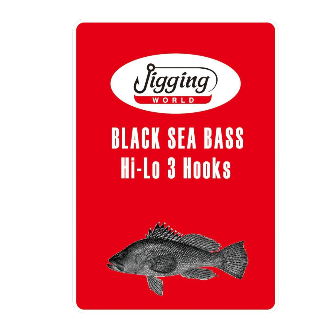 Jigging World Black Sea Bass Rigs - Premium Saltwater Fishing Gear for Black Sea Bass - Perfect for Offshore & Inshore Angling