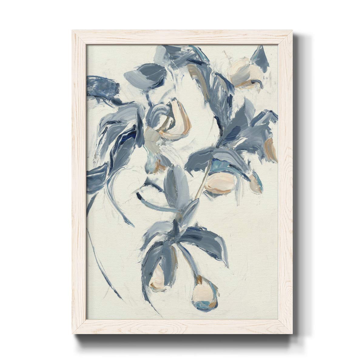 White Framed Canvas Wall Art - 27x37 Inches - Bathroom Decor, Travel & Lifestyle Theme - Italian Art Deco Style - Perfect for Home, Office & Gift Giving