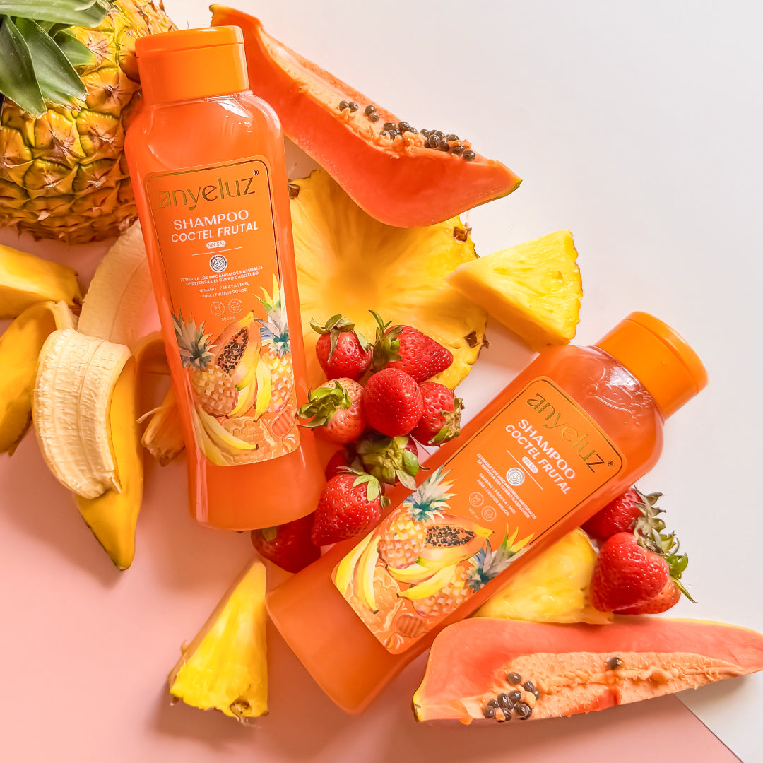 Anyeluz Fruit Cocktail Shampoo - Hydrating & Nourishing Hair Care for Dry & Damaged Hair - Perfect for Daily Use & Salon-Like Results at Home
