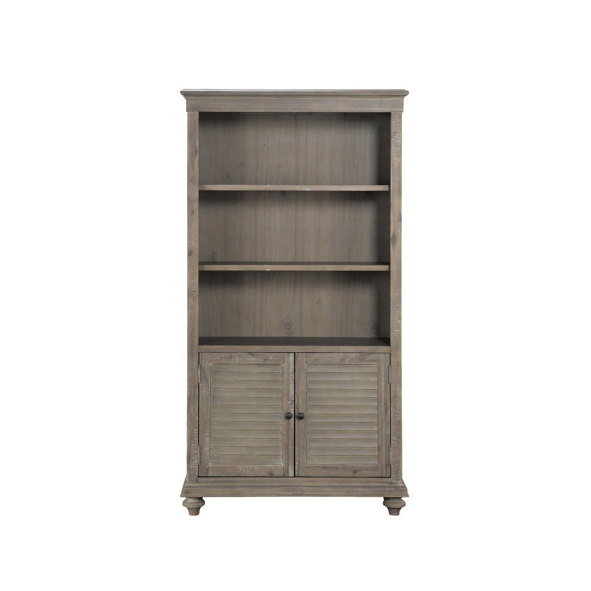Modern Cardano Grey Wooden Bookcase - Stylish Storage for Home & Office - Perfect for Living Room, Study, or Library Organization
