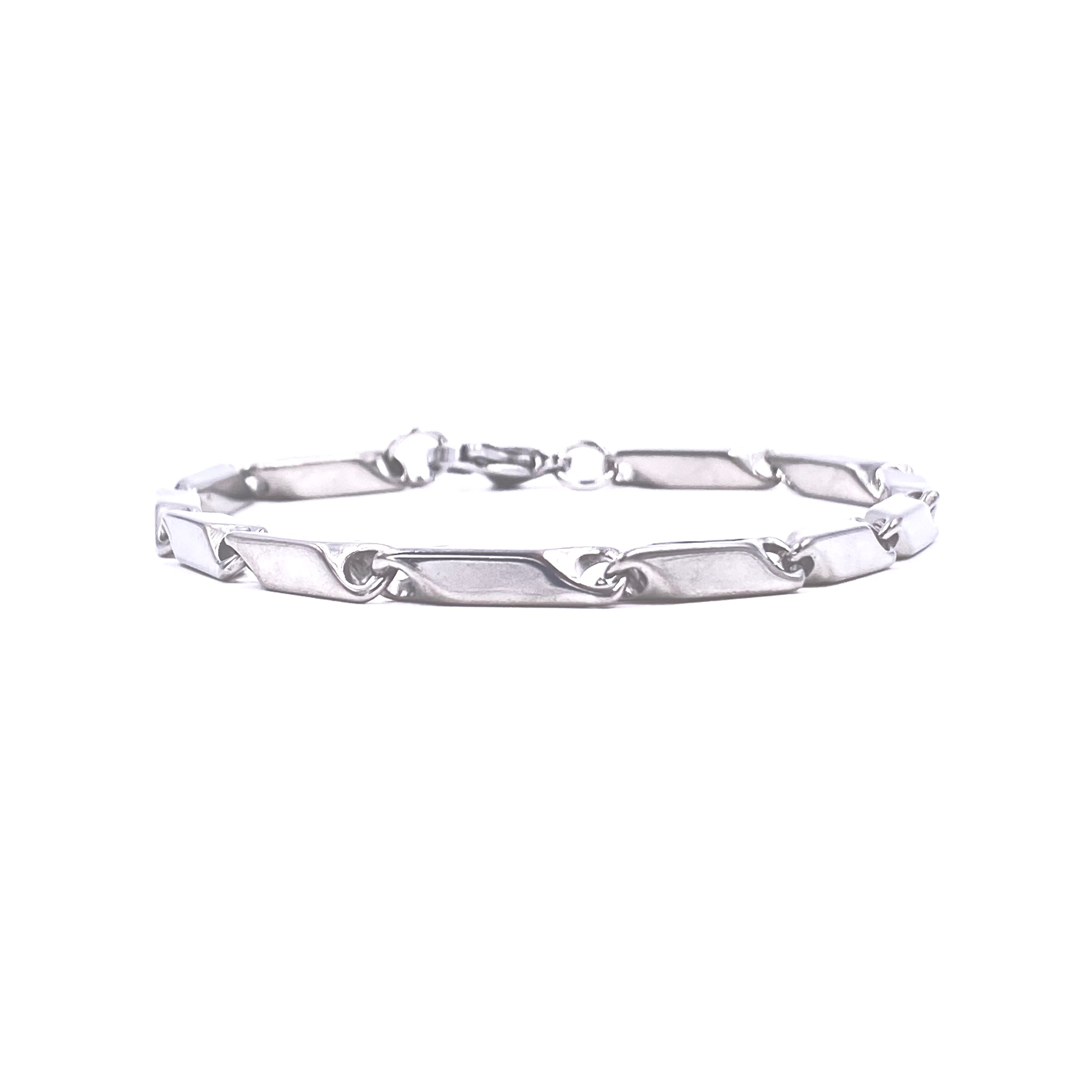 Ashley Gold Stainless Steel Tube Link Bracelet for Men - Durable & Stylish Jewelry Gift for Him, Perfect for Casual Wear, Date Night & Special Occasions
