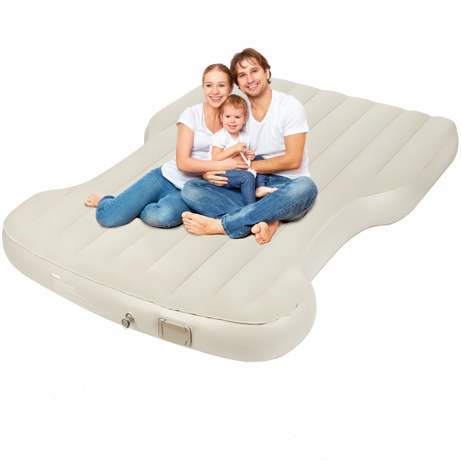 Tesla Model Y Custom Air Mattress - Portable Self-Inflating Camping Mattress for Tesla Model Y (2021-2025) | Tesla Accessories | Perfect for Road Trips & Car Camping