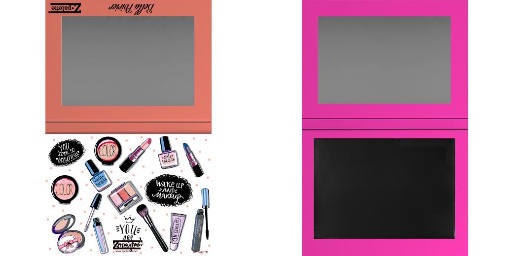 Custom Extra Large Magnetic Z Palette for Makeup Artists - Perfect for Organizing Eyeshadows, Blushes & Makeup Pans - Ideal for Professional Makeup Kits & Travel Cosmetics Cases
