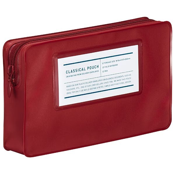 Premium KOKUYO Classic Pouch - Stylish & Durable Zippered Pouch for School, Office, Travel & Everyday Use - Perfect for Organizing Pens, Cosmetics & Small Essentials