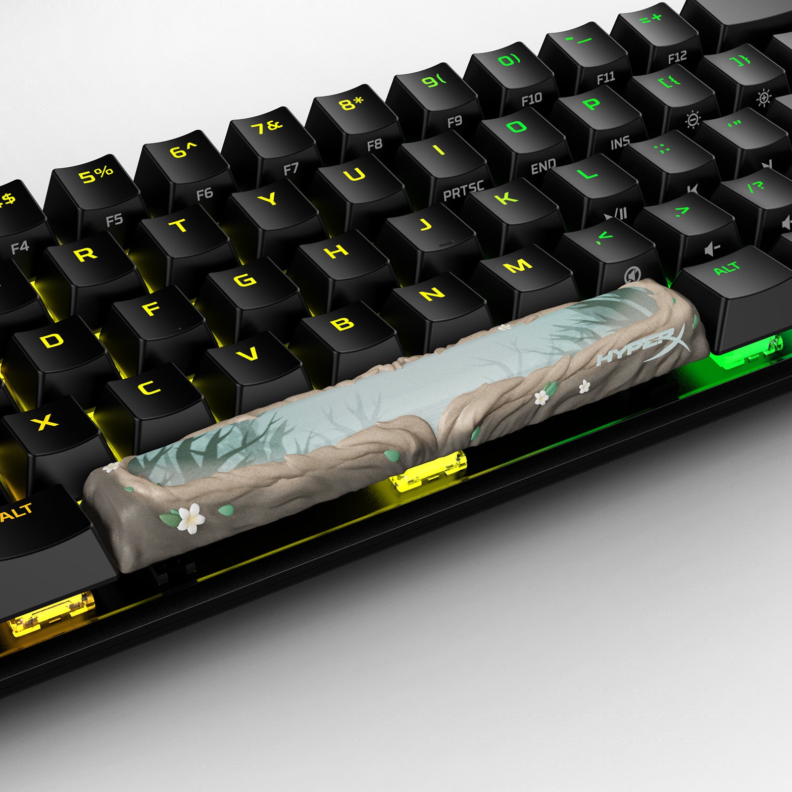 HX3D Spacebar Keycap - Nature Themed Custom Mechanical Keyboard Key for Gaming & Typing - Perfect for PC, Mac, and Office Workstations