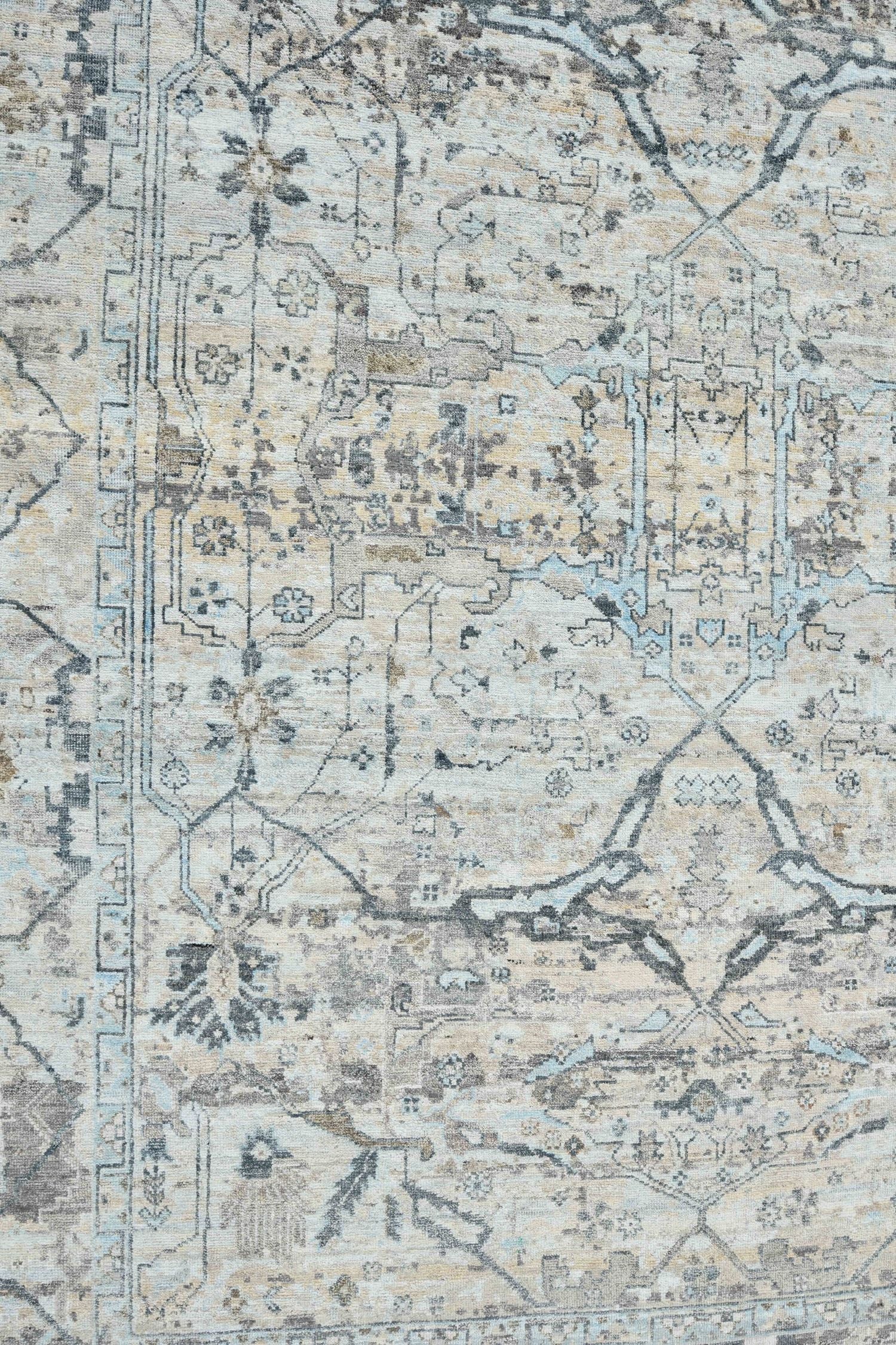 Arabesque Handwoven Transitional Area Rug J72204 - Boho Chic Home Decor for Living Room, Bedroom & Office