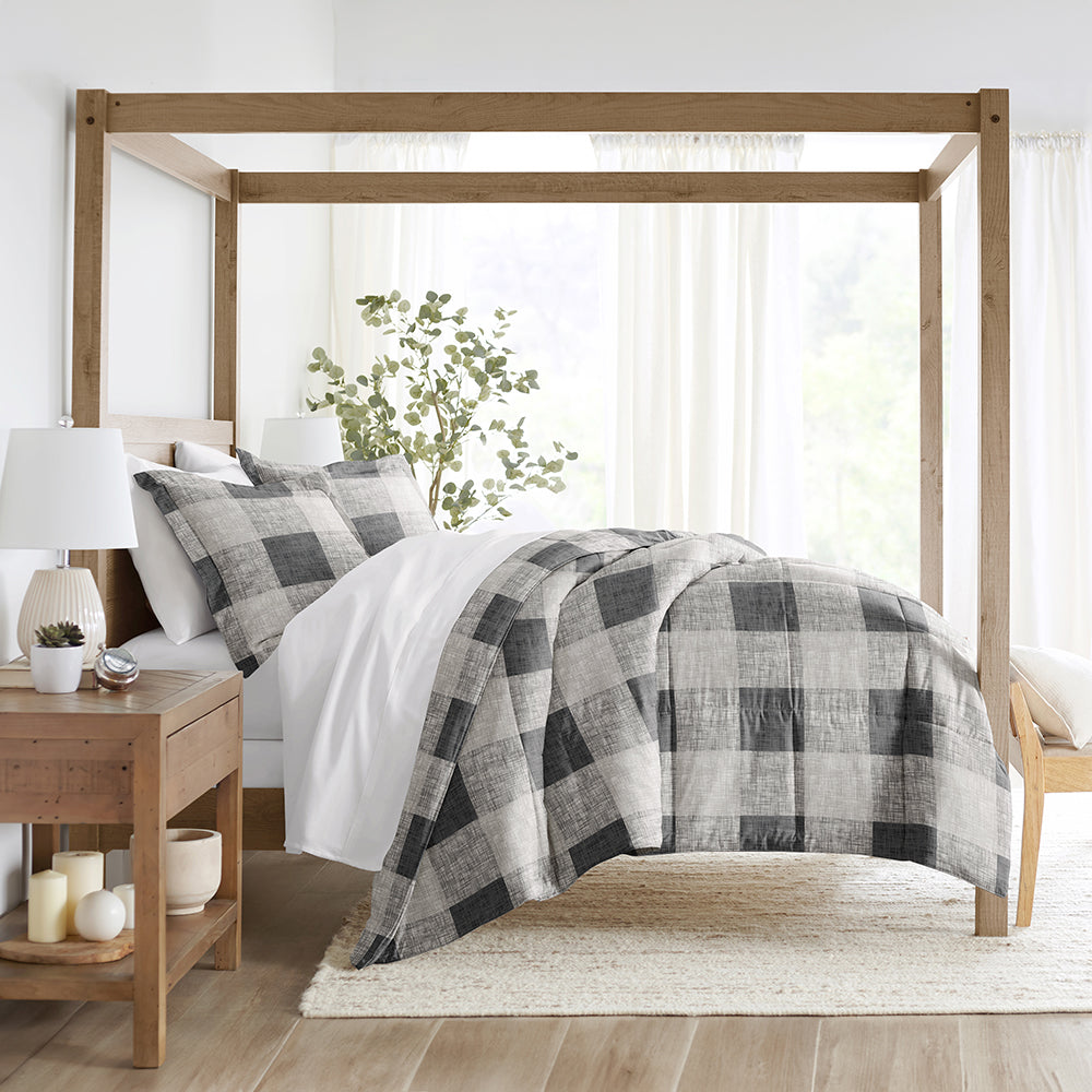 Soft & Cozy Patterned Down Alternative Comforter Set - All-Season Bedding with Pillow Shams - Perfect for Guest Rooms, Dorms & Cozy Bedroom Decor