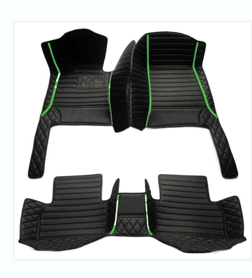All black with green bars