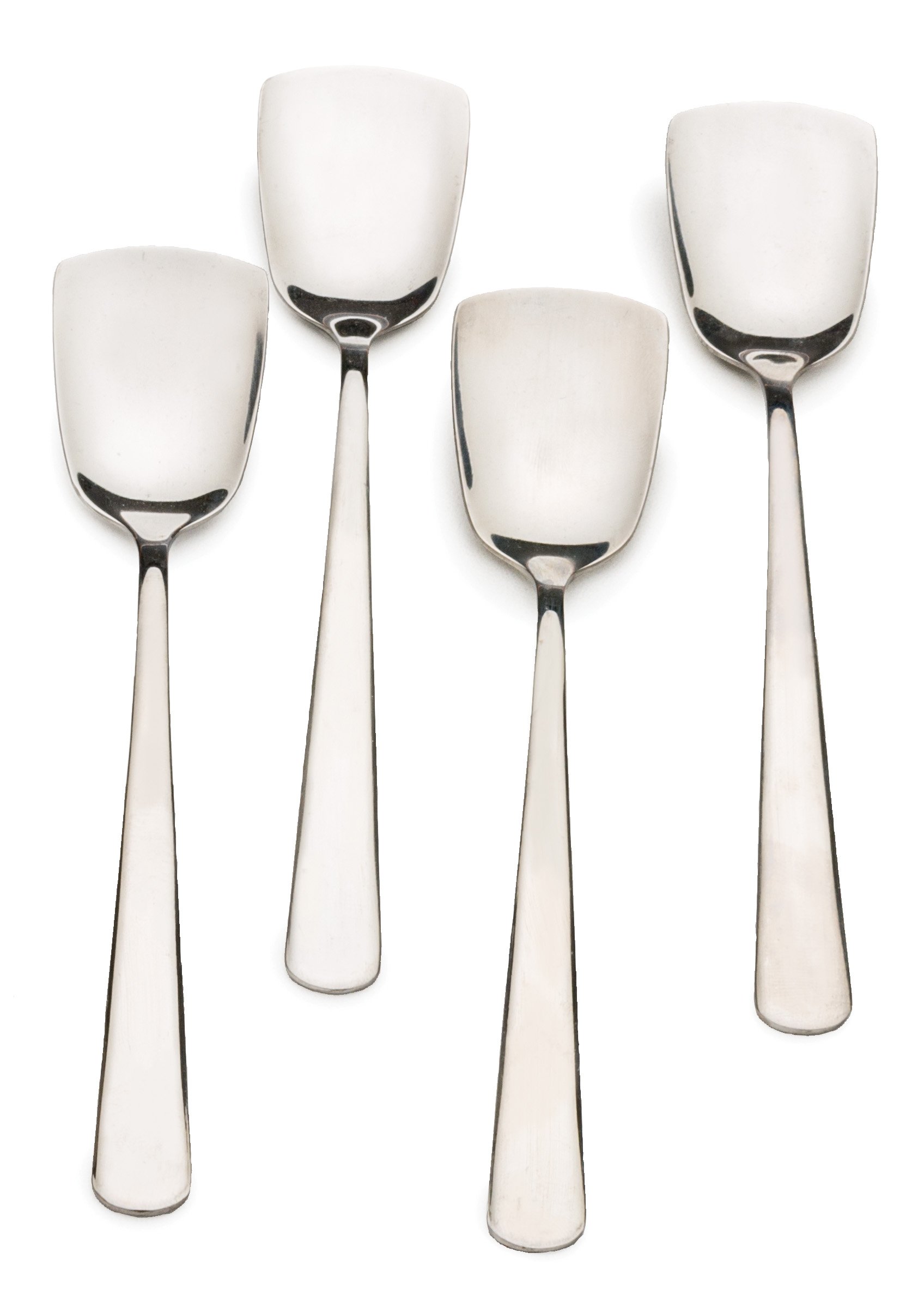 RSVP International Stainless Steel Ice Cream Tool Set - 4-Piece Dishwasher Safe Scoop with Large Handle for Easy Serving | Perfect for Ice Cream Parlors, Dessert Shops & Home Use