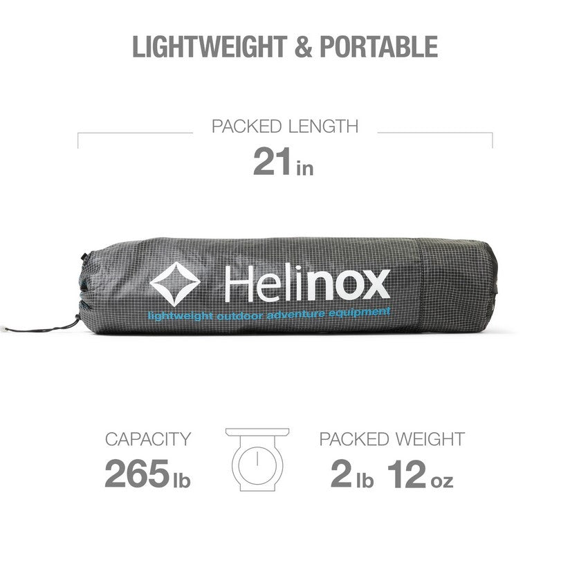 Helinox Lite Cot - Ultralight Portable Camping Cot for Adults, Compact Folding Bed for Backpacking, Hiking & Travel - Perfect for Outdoor Adventures & Guest Sleeping