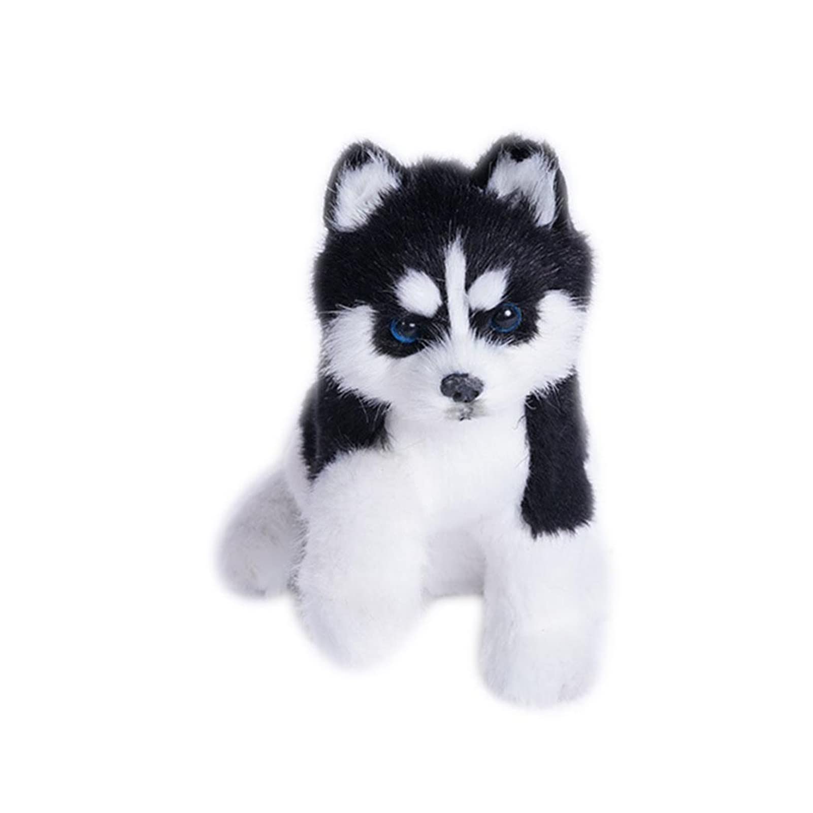 Realistic Husky Dog Plush Toy - Lifelike Stuffed Animal Puppy Companion for Kids, Interactive Simulation Pet Toy (Brown) - Perfect for Cuddling, Gifts, and Home Decor