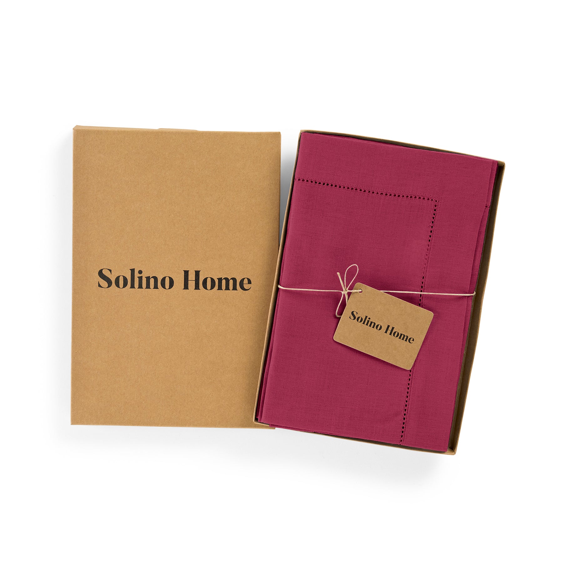 Premium Classic Hemstitch Napkins - 100% Cotton Linen Dinner Napkins for Formal Dining, Weddings & Special Occasions