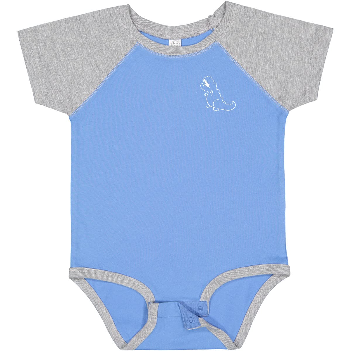 Inktastic Pocket Dino Baby Tyrannosaurus Dinosaur Bodysuit - Cute Dinosaur Outfit for Infants & Toddlers, Perfect for Playdates, Birthday Parties & Photo Shoots