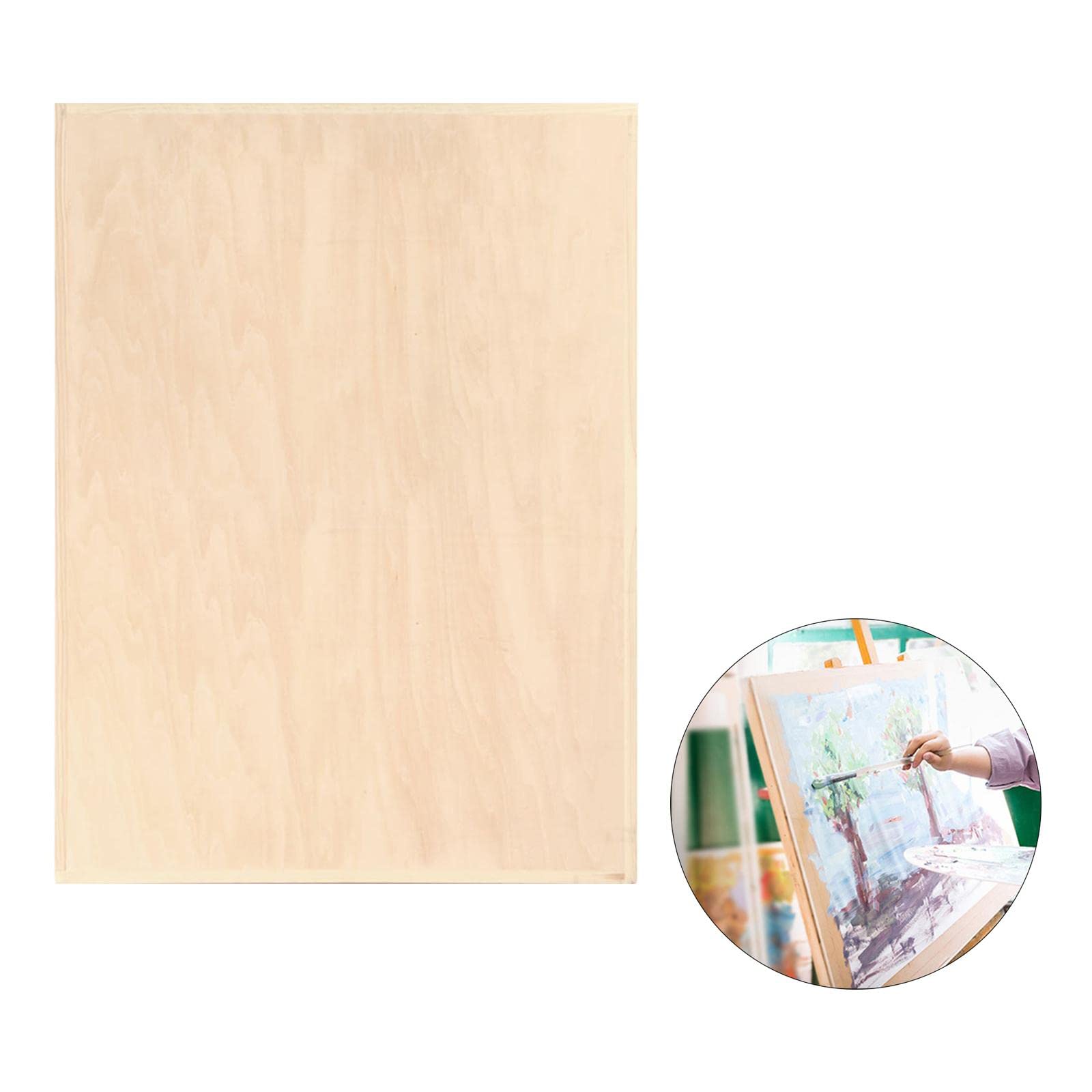 Milageto Wooden Drawing Board - Artist Sketch Panel for Painting, Drafting & Crafting | Portable Art Easel for Studio, Classroom & Outdoor Sketching